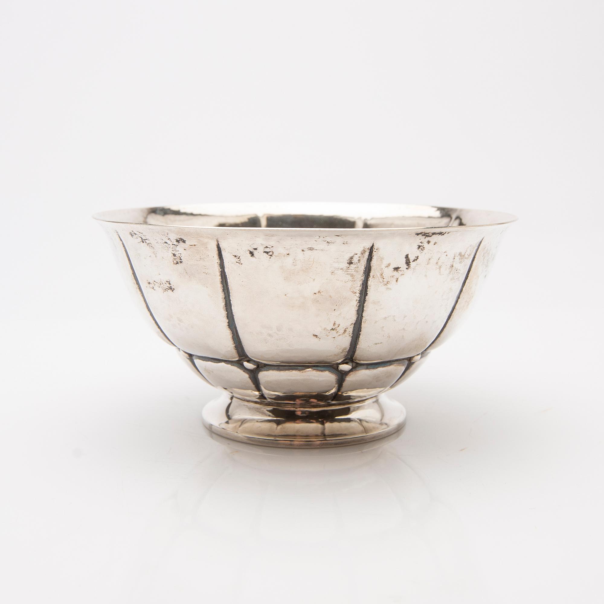 Bowl, silver, Christian F. Heise, Joh. H. Paulsen, Denmark, 1925.