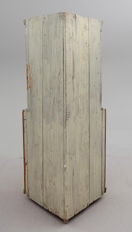 HÖRNSKÅP, allmoge, 1700-/1800-tal.