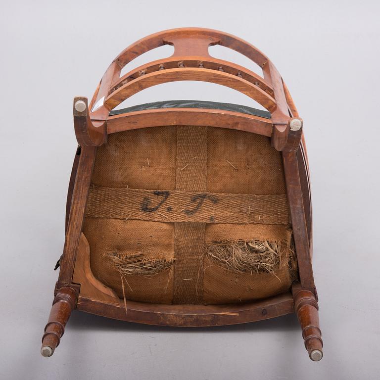 SKRIVBORDSSTOL, 1800-talets senare hälft.