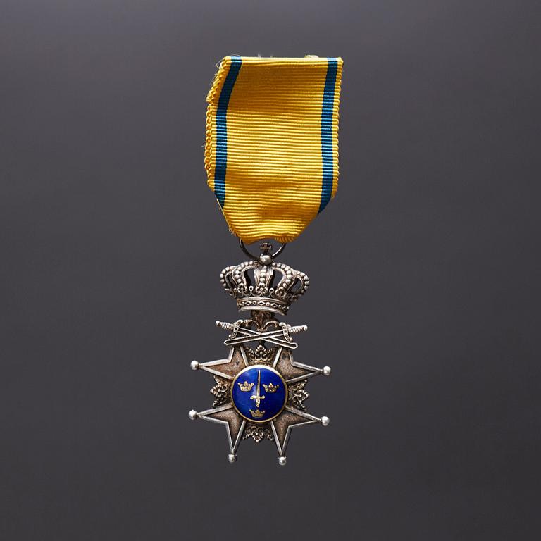 MEDALJ, silver, "Pro Patria", Svärdsorden.