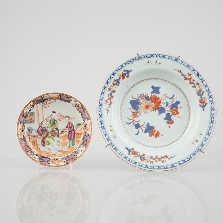 A mixed lot of Chinese Export porcelain, Qing dynasty, 18/19th century.