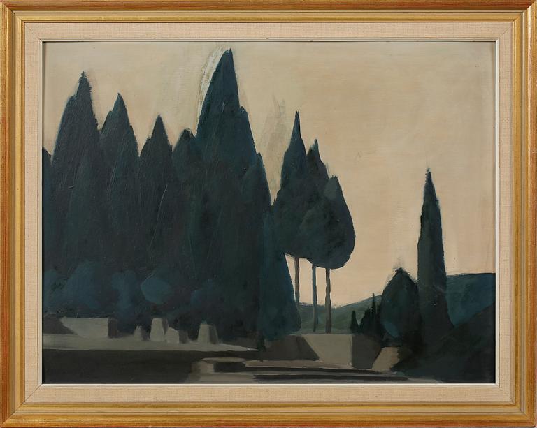 SIXTEN LUNDBOHM, oil on panel, signed.