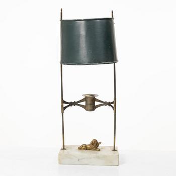 Reading candle holder, Late Gustavian, circa 1800.