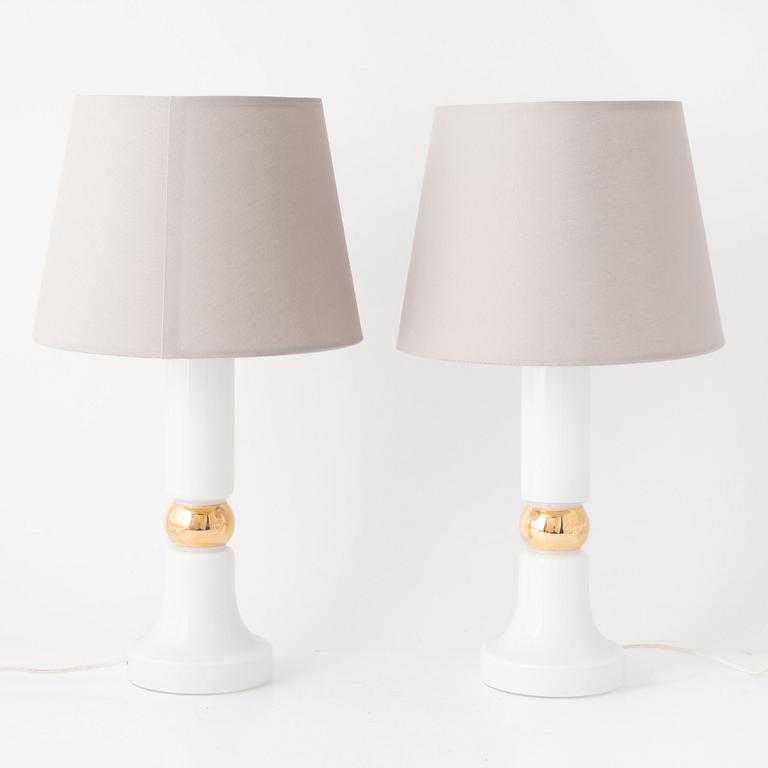 A pair of table lamps, 1960's/70's.