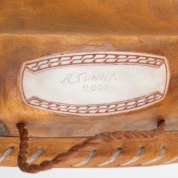 Anders Sunna, Drum, Goavddis, signed and dated year 2000.