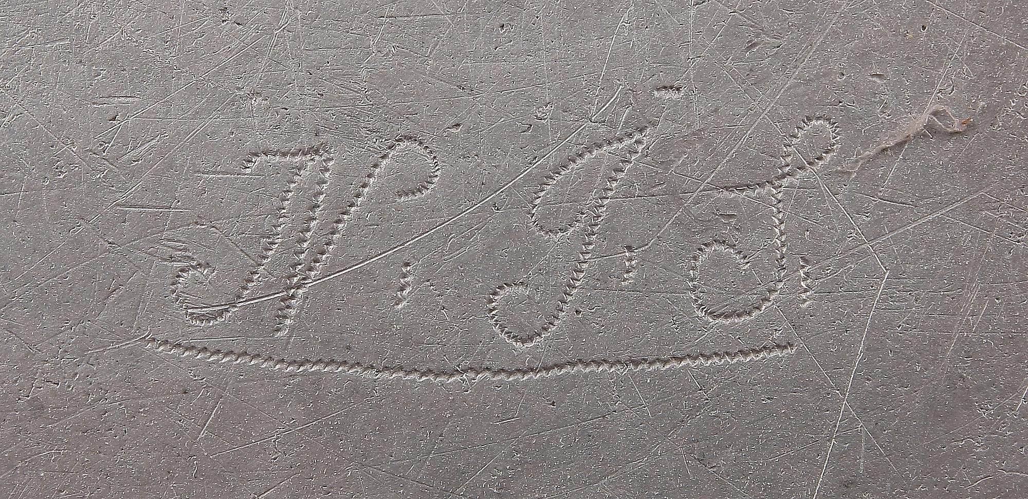 FAT, 3 st, tenn, Michel Persson Pontan, Karlskrona, verksam 1732-1765 samt Zadoch Bergenholtz, Vimmerby, verksam 1793-1825.
