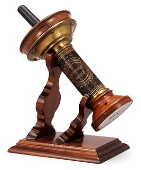 710. A table telephone by L.M Ericsson, 19th Century. The stand is a copy of the original model.