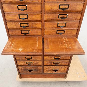 An early 20th century file cabinet.
