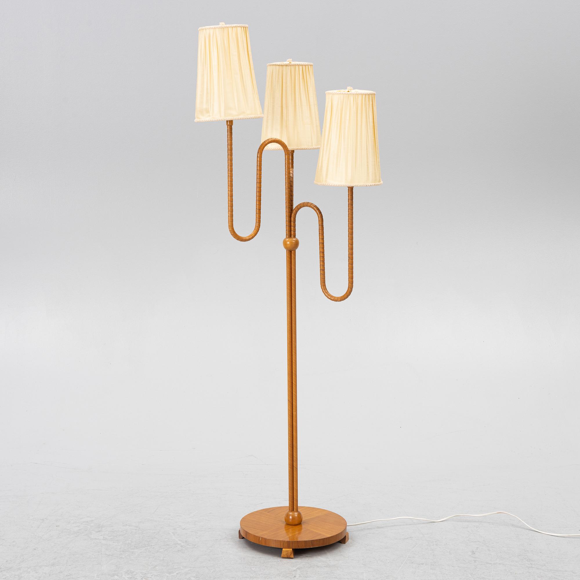 Floor lamp, Swedish Modern, 1940s.