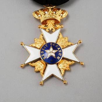 Medal, Order of the Polar Star, 18k gold by C.F Carlman, 1963.
