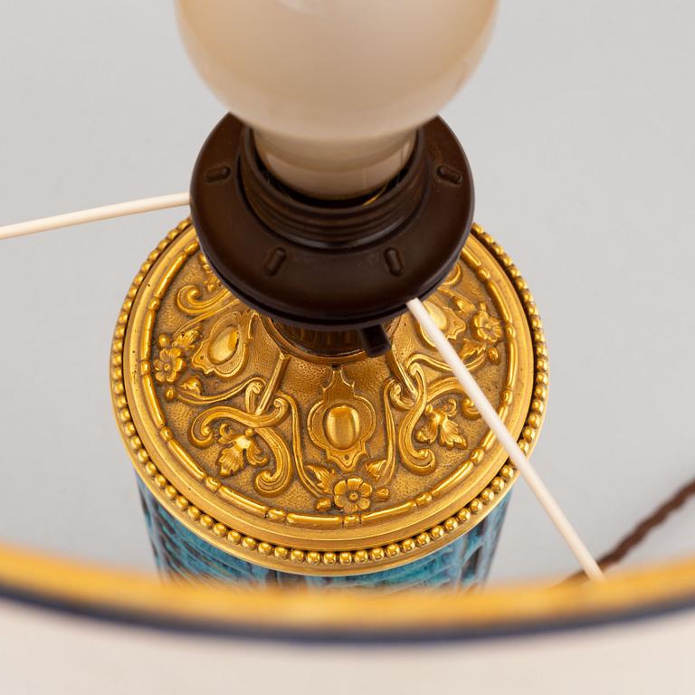 Wilhelm Kåge, a "Farsta" stoneware table lamp, Gustavsberg studio, Sweden 1957.