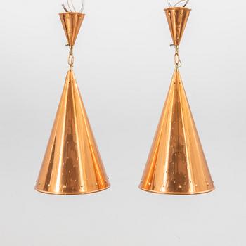 Taklampor ett par ES Horn Alestrup Danmark 1950-tal.