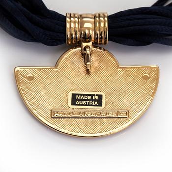 Michaela Frey, armband, halssmycke, örhängen, förgylld metall, emalj, Österrike.