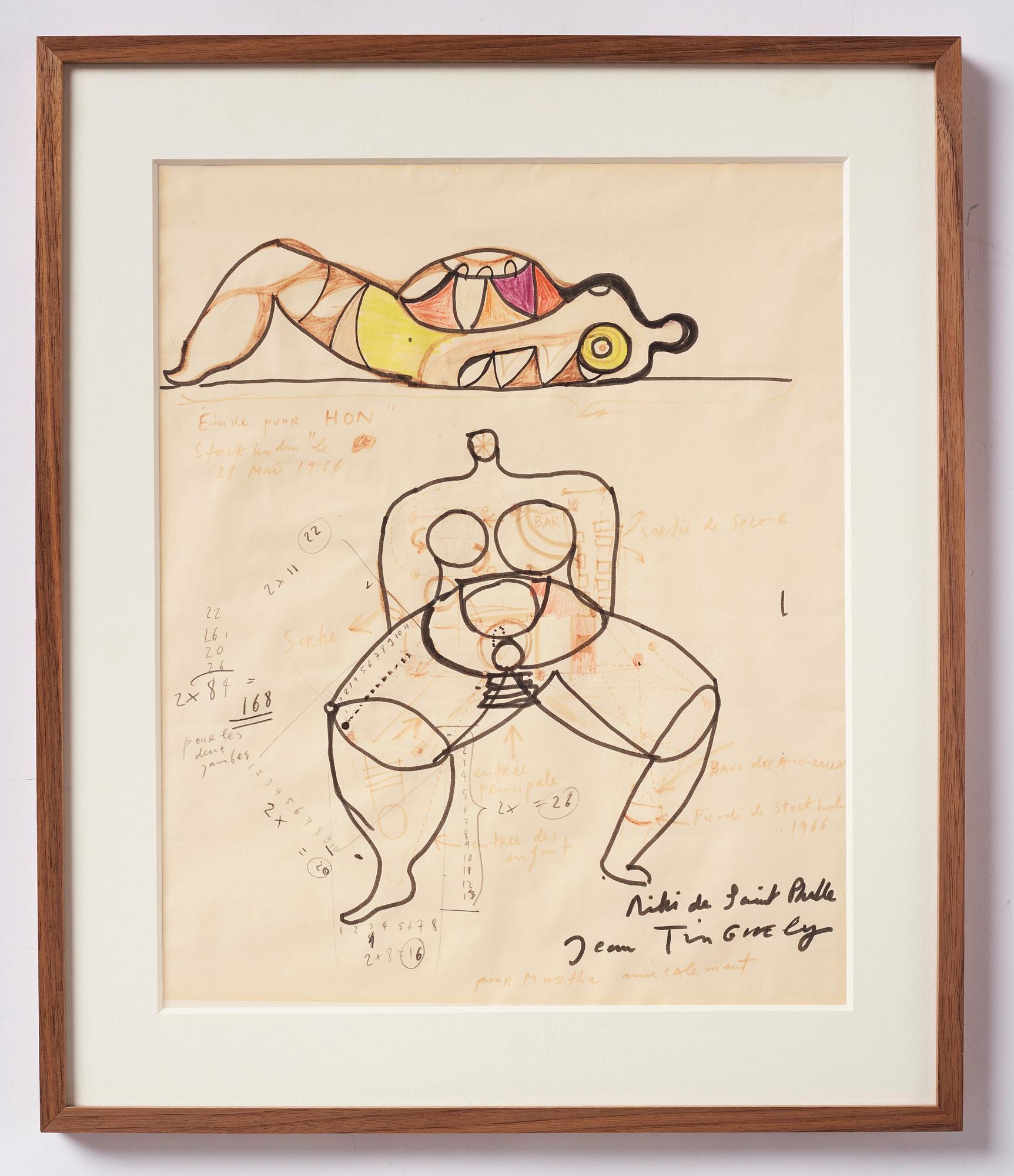 Niki de Saint Phalle, "Ètude pour HON".