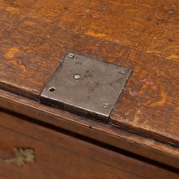 An oak secretaire, first half of the 19th century.