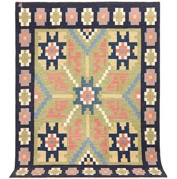 Erik Lundberg, a flat weave carpet, c. 240 x 173 cm.