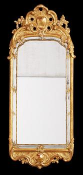 A Swedish Rococo 18th Century mirror.