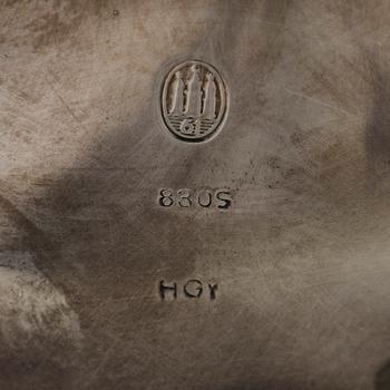 Hugo Grün, sockerruska och kanna, silver, Danmark 1955 och 1961.