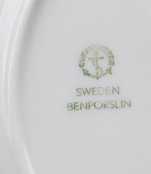 SERVISPORSLIN, 44 snarlika delar, "Blå Blom", Gustavsberg.