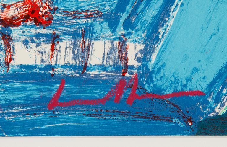 Bengt Lindström, lithograph in colours, signed 150/150.