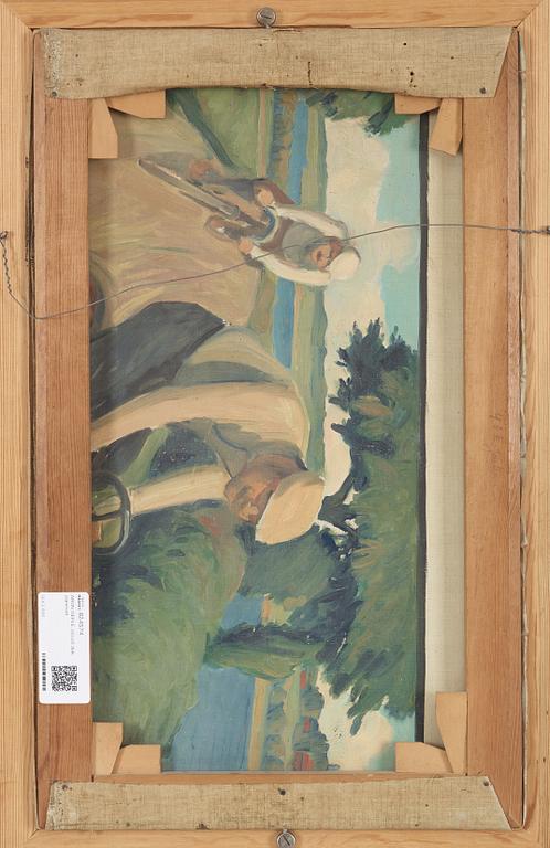 ARON GERLE, oil on canvas, signed.