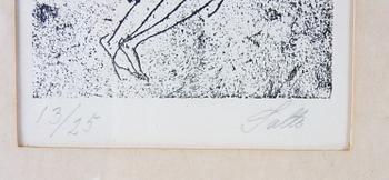 SALTO, AXEL. Etsning, sign o numr 13/25.