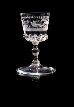 1183. A Bohemian Baroque beaker, circa 1700.