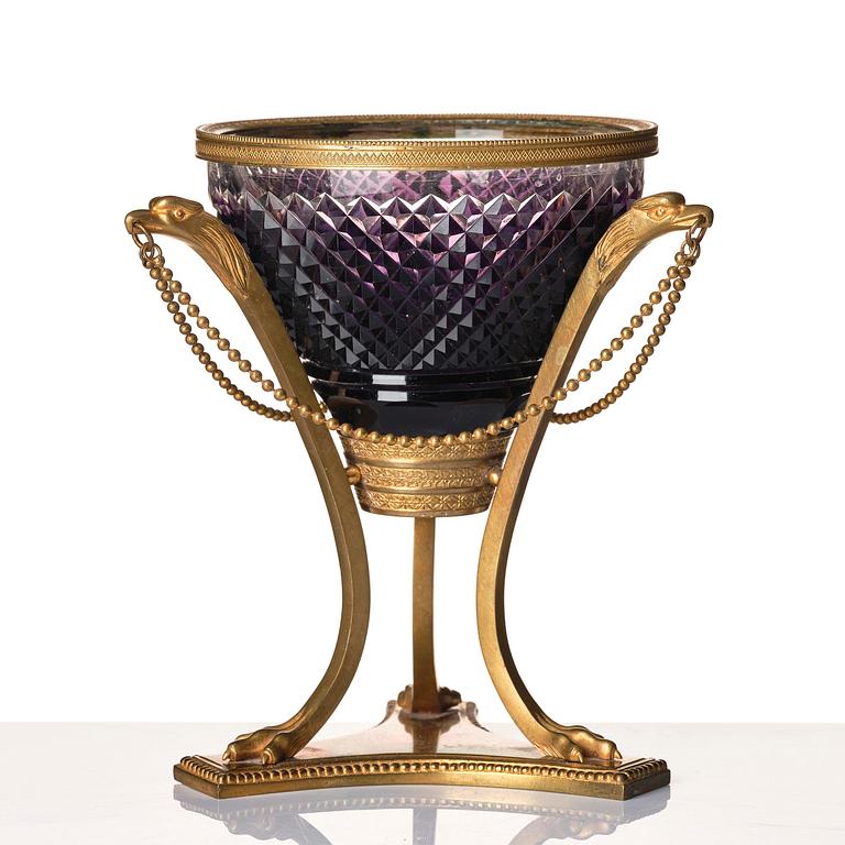 Uppsatsskål, troligen Ryssland, sent 1800-tal, Empirestil.