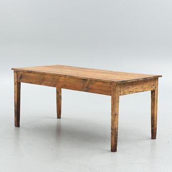 An early 20th century pine table.