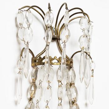 A pair of Empire style wall sconces, mid-20th Century.