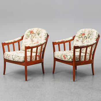 A pair of "Andorra" easy chairs from Bröderna Andersson, second half of 20th century.