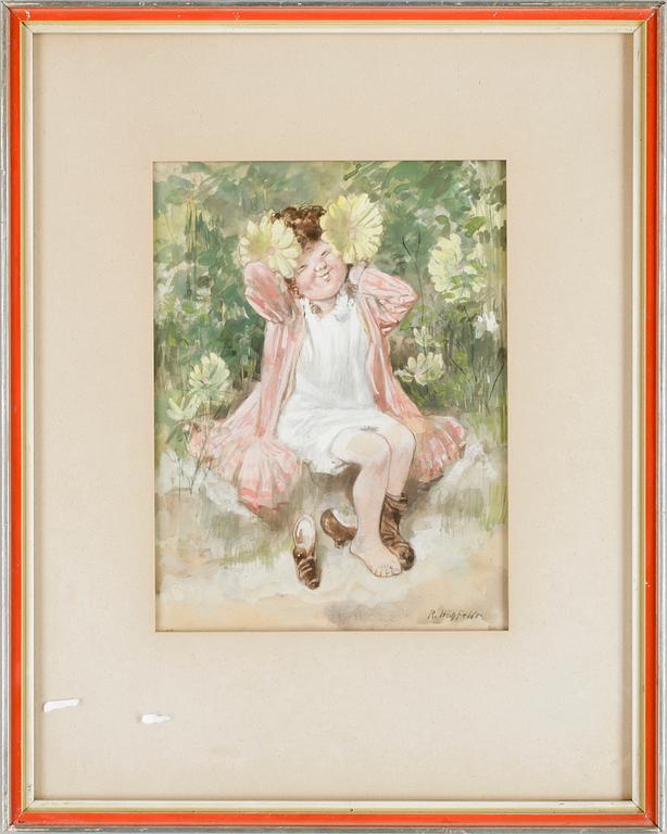 ROBERT HÖGFELDT, akvarell, sign.