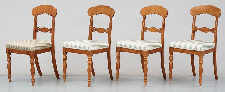 STOLAR, 4 st, senempire, 1800-talets första hälft/mitt.
