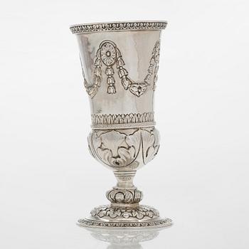 Charles Stuart Harris, bägare på fot, sterling silver, London 1924.