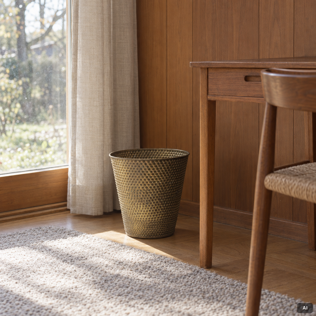Firma Svenskt Tenn, a 'Hortus' wastepaper basket.