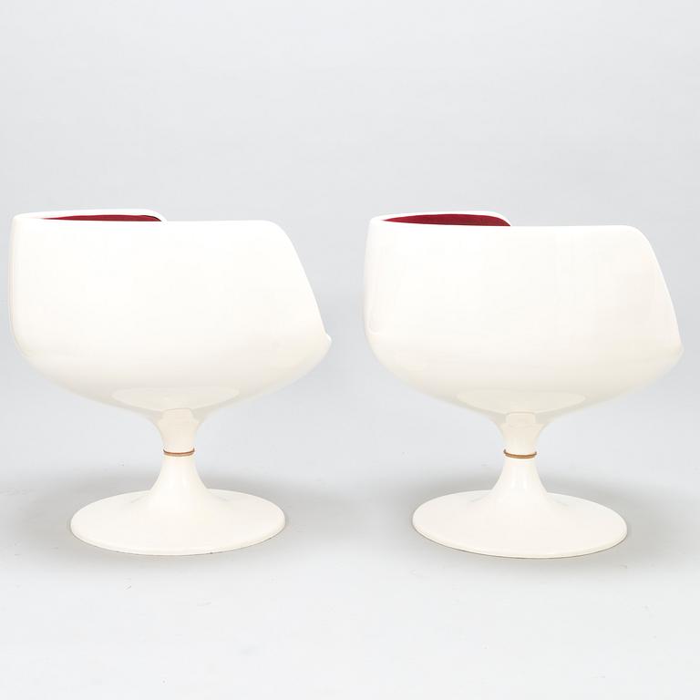 EERO AARNIO, a set of four 'Cognac' chairs by Artekno for Asko Oy.