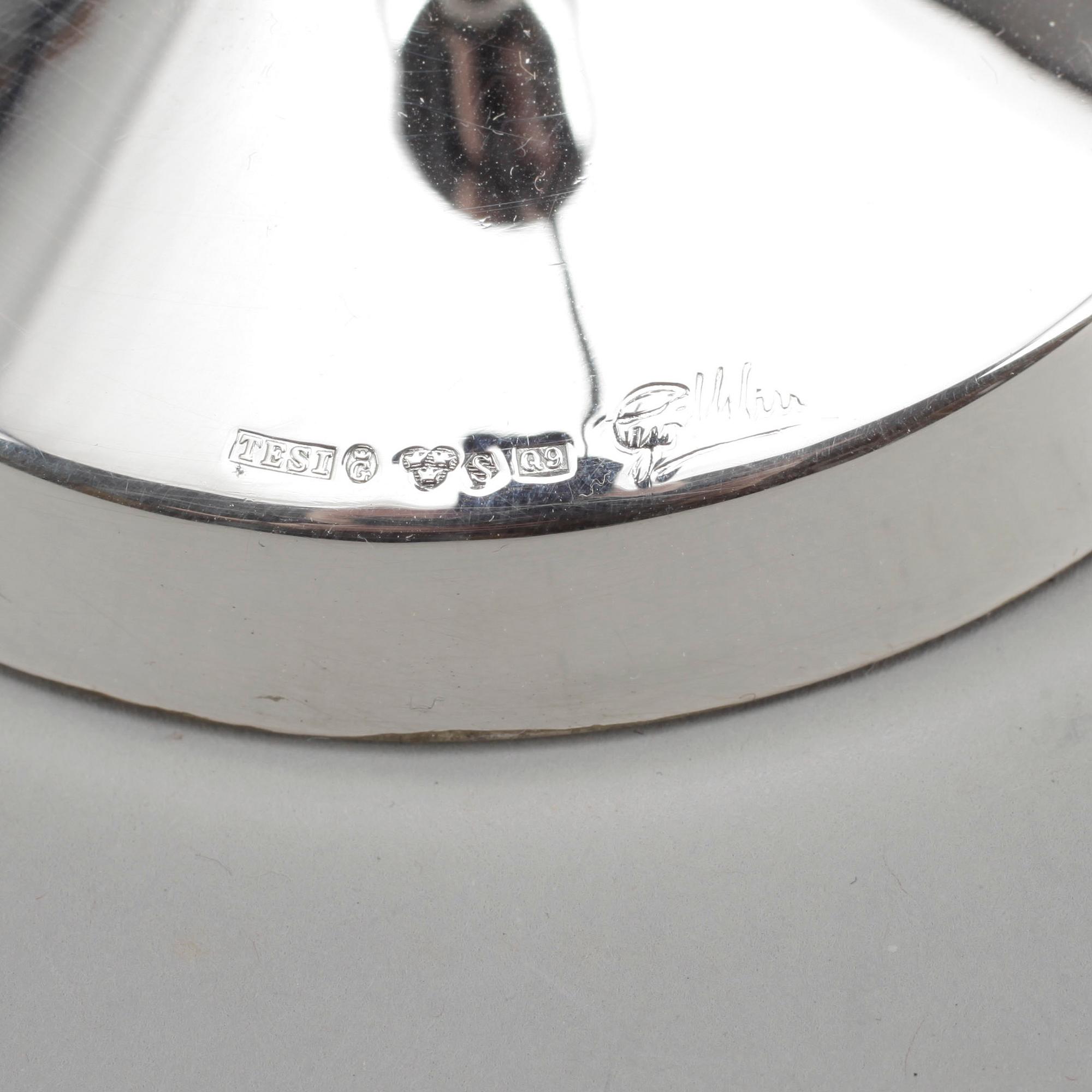 LJUSSTAKAR, ett par, silver, Götlin, TESI, Göteborg, 1966.