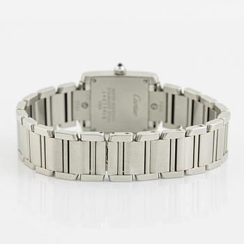 Cartier, Tank Francaise, armbandsur, 20 x 18 (25) mm.