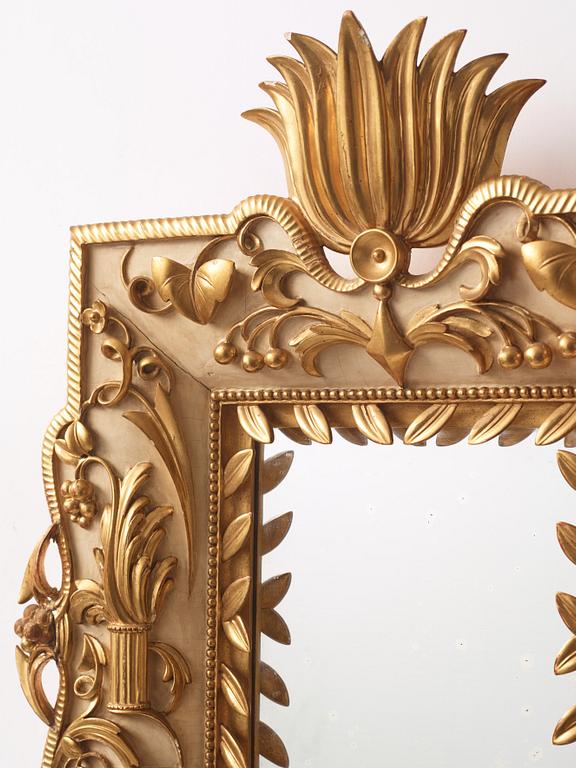 Dagobert Peche, a lacquered and gilded mirror executed by frame maker Max Welz, Vienna for the Wiener Werkstätte, Austria ca 1922.