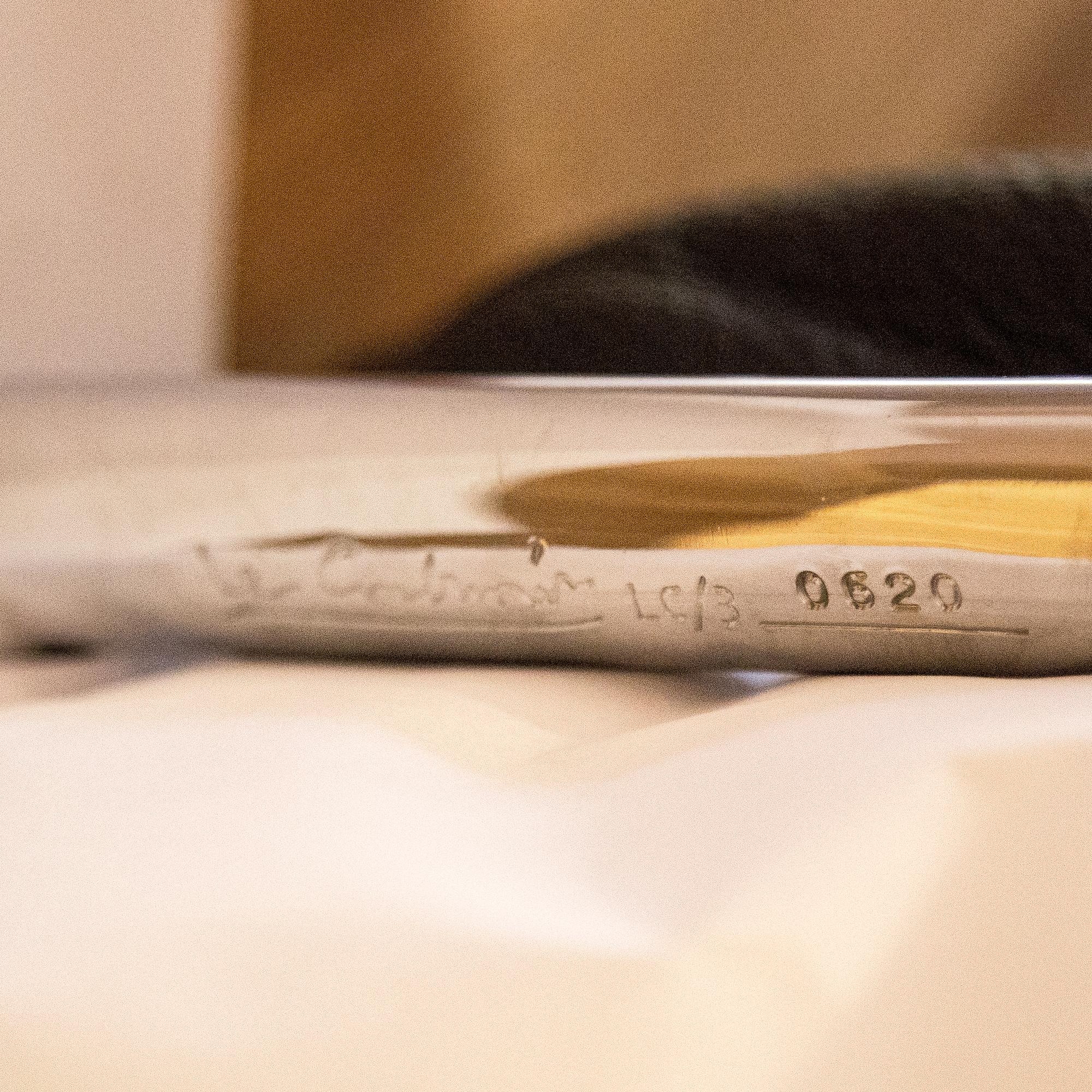 An 'LC3' easychair by Le Corbusier for Cassina.