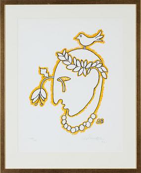 Sigvard Bernadotte, färglitografi, 1983, signerad 179/180.