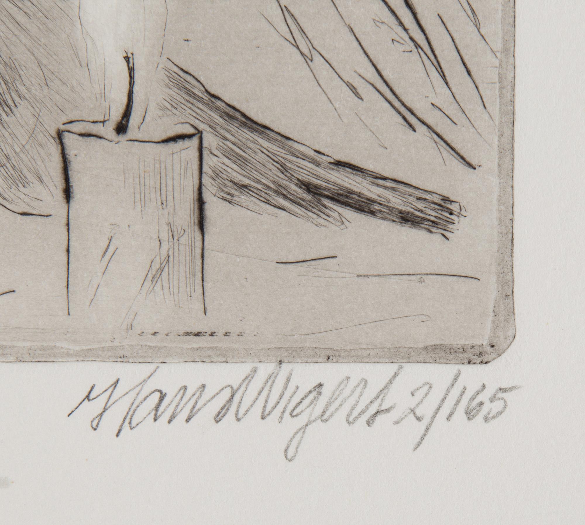 HANS WIGERT, 5 etsningar, signerade.