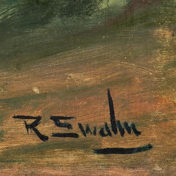 RAGNAR SWAHN, oil on canvas, signed.