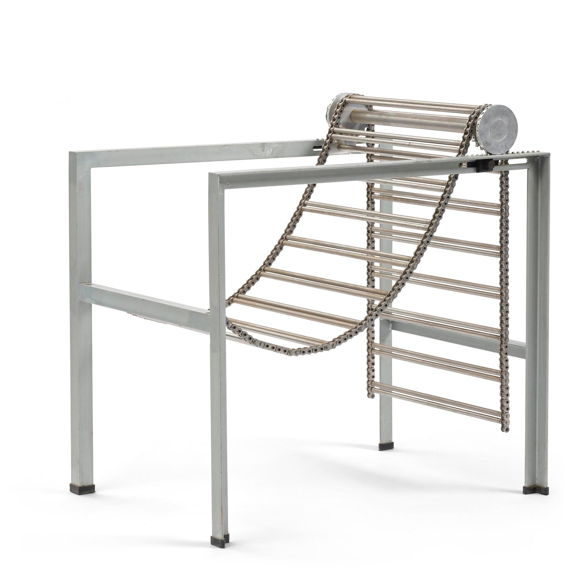 Paolo Pallucco, & Mireille Rivier, fåtölj, "Barba D'Argento", Pallucco, Italien, efter 1986.