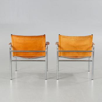 A pair of "Klinte" chairs, designed by Tord Björklund for IKEA in the late 20th century.