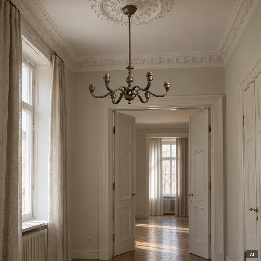 Ceiling lamp, first half of the 20th century.