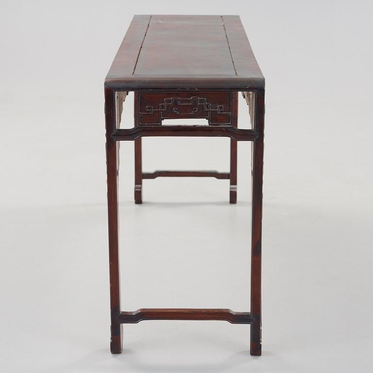 A hardwood altartable, Qing dynasty.