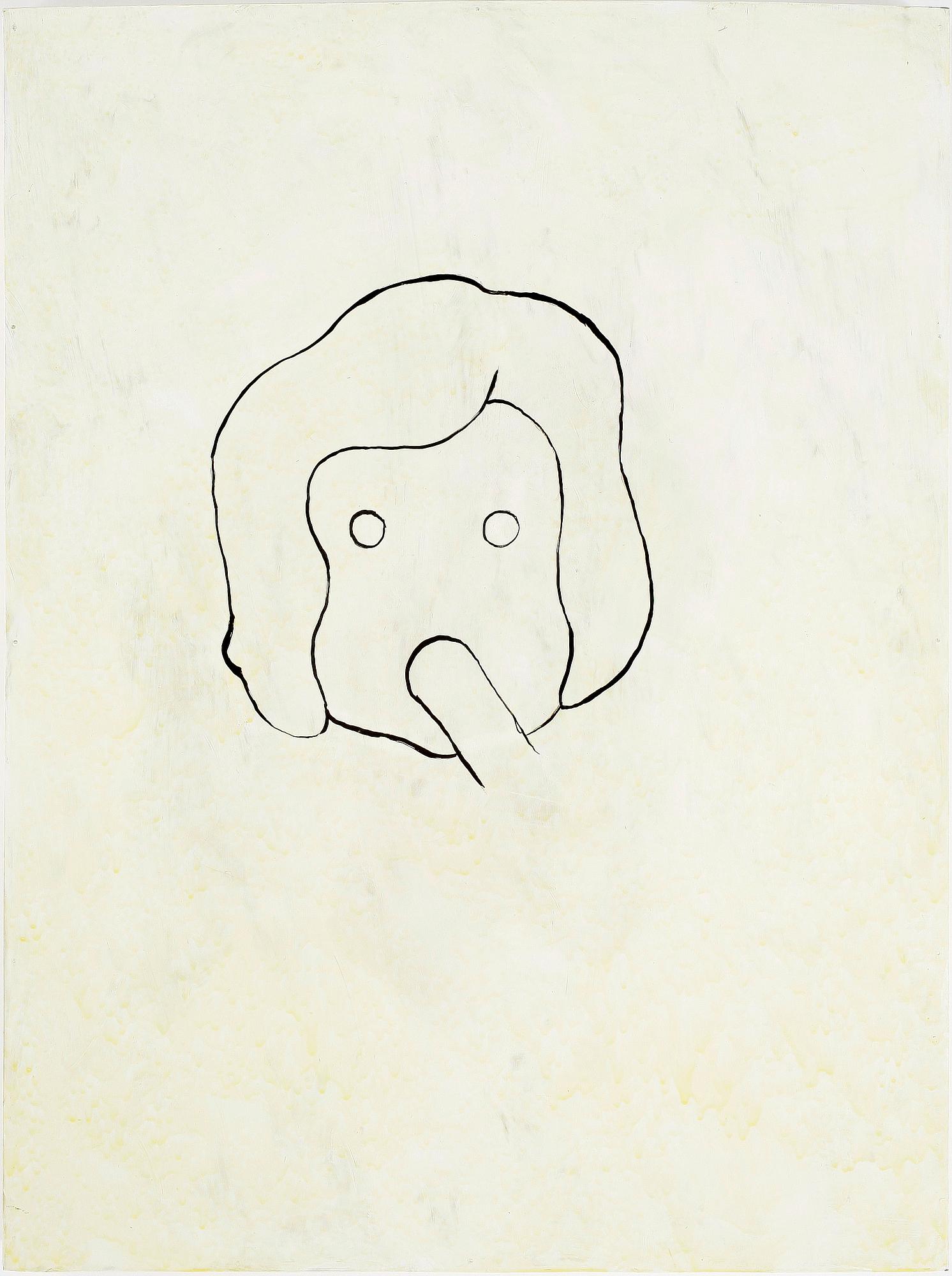 MARIA LINDBERG, lackfärg på pannå, signerad á tergo, 1990.