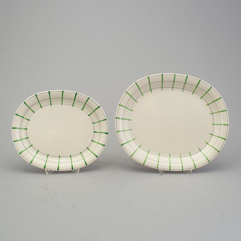 WILHELM KÅGE, servis 37 delar. Flintgods "Spaljé", Gustavsberg.