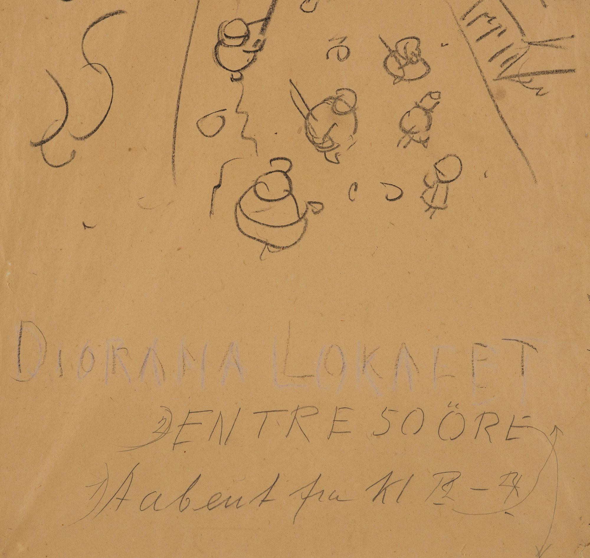 Edvard Munch, Study for "Exhibition poster. Tethered eagle", a pair.